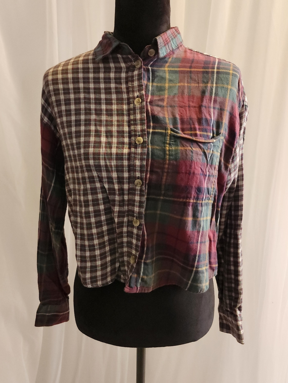 American Eagle Split Flannel Shirt S